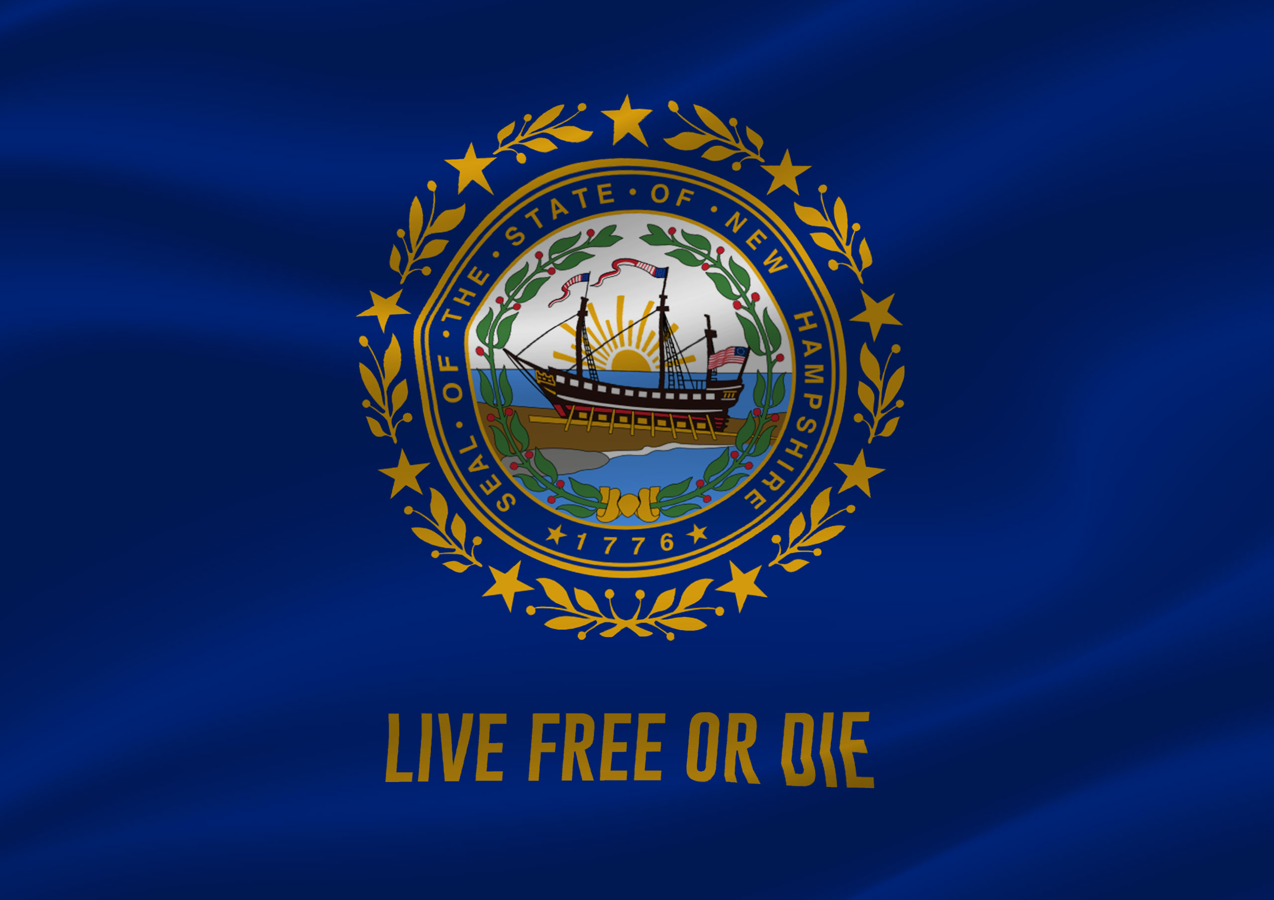 New Hampshire Flag - Live Free or Die